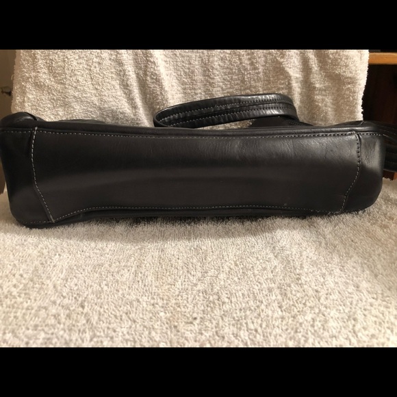 A black leather Tignanello bag. strap attached. - Picture 7 of 8